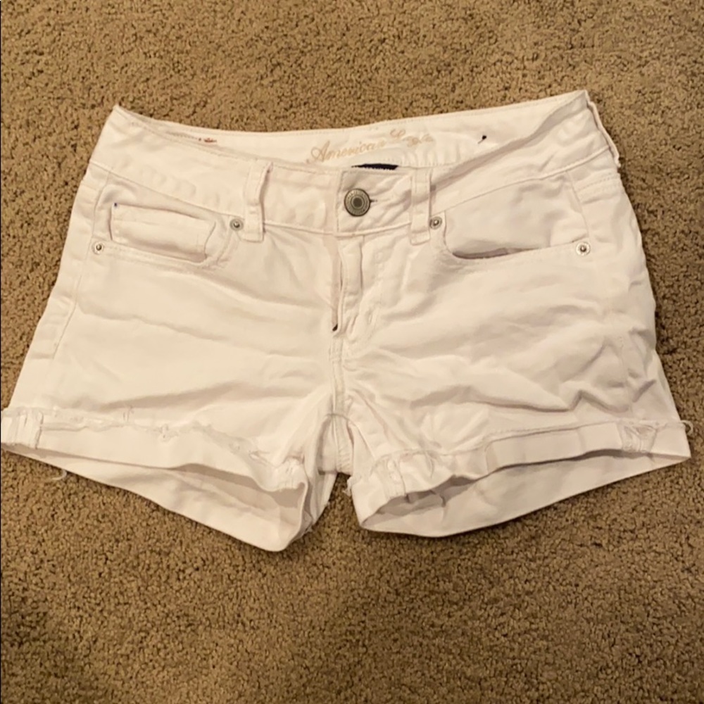 White American Eagle Jean Shorts